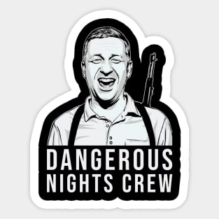 Dangerous Nights Crew // Tim Robinson Fan Art Sticker